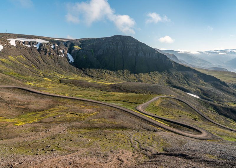 Hellisheiði eystri. Vopnafjörður, samgöngur, vegur, náttúra, landslag. Ljósmynd: Jessica Auer.