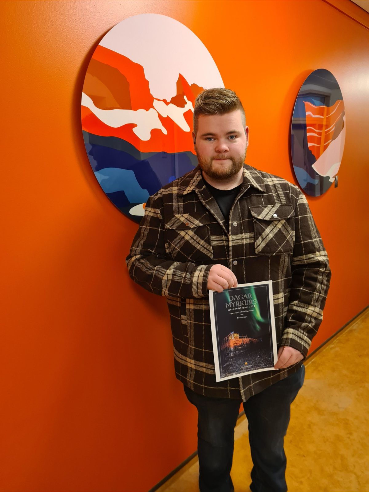 Albert Sigurðsson, sigurvegari í ljósmyndasamkeppni Daga myrkurs 2022