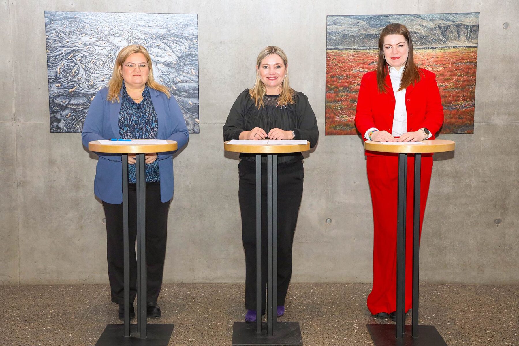 Arnheiður Jóhannesdóttir, Lilja Dögg Alfreðasdóttir og Dagmar Ýr Stefánsdóttir