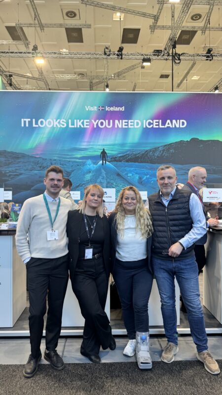 Fulltrúar Austurlands á ITB Berlin f.v.: Sigfinnur Björnsson, Sigrún Jóhanna Þráinsdóttir, Aðalheiður Ósk Guðmundsdóttir og Friðrik Árnason.